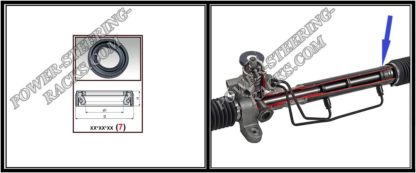 F-00024X Lenkgetriebe Öldichtung (Größe reparieren) 22,5*34,5*7