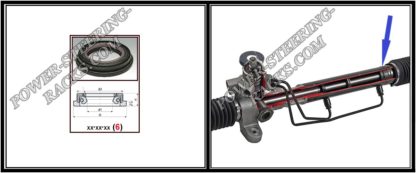 F-00029XX Lenkgetriebe Öldichtung (Größe reparieren) 29*42,5/49,2*3,4/10,9 (6V2)