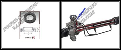 F-00030X Lenkgetriebe Öldichtung (Größe reparieren) 18,5*34,6*4,4/5,9 (1PM)