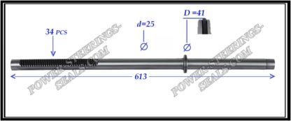 464.PS29 Rack (steering rack shaft) CITROEN C-CROSSER, MITSUBISHI LANCER X, OUTLANDER II, PEUGEOT 4007